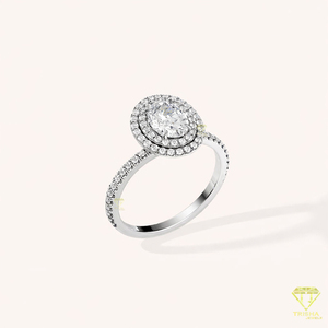 Anillo de Compromiso de Moissanita Elegante en Oferta, Joyería Nupcial con Diseño de Moda Atemporal, Disponible al Mejor Precio - Product Image 1