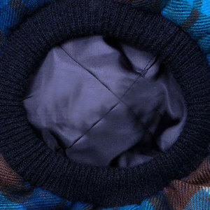 Gorro Tam O' Shanter de Tartán Azul Buchanan, Gorro de Lana de Cordero Cálido, Venta al por Mayor de Gorras Modernas de Fábrica - Product Image 6