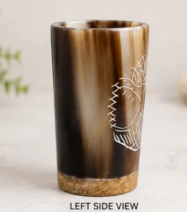 Tazas de Cuerno Grabadas Personalizadas, Tazas Vikingas de Cuerno Natural, Artículos de Bebida Medievales Personalizados, Suministro de Fabricante al por Mayor - Product Image 1