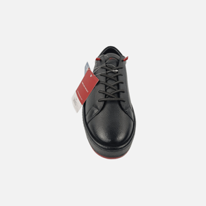 Zapatillas Deportivas para Hombre con Cordones, Parte Superior de Cuero Milled, Suela de TPR, Punta Cerrada, Cómodas e Informales - Product Image 3