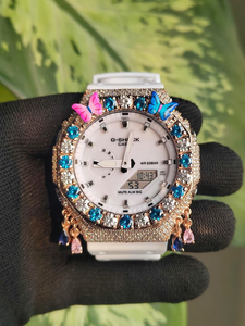 Reloj de Lujo para Hombre, G SHO, Cuarzo ETA, Mecánico, VVS, Moissanita, Estilo Ejecutivo, Hip Hop, Incrustado con Diamantes, Metal y Cuero, 3 Bar, 40 mm - Product Image 4