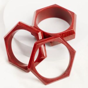 Rizir Fashion Geometric Resin Acrylic Zinc Alloy <b>Bangle</b> <b>Bracelet</b> for Women Trendy Party Minimalist Chunky Statement Jewelry - Product Image 3