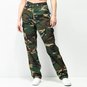 Pantalones Cargo clásicos personalizados para mujer con tela duradera con múltiples bolsillos y marca personalizada para uso diario - Product Image 1