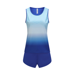 Camiseta Deportiva sin Mangas para Mujer, con Degradado de Color, Absorbente de Humedad, Estampado Sublimado Rojo y Amarillo, para Todas las Temporadas - Product Image 2