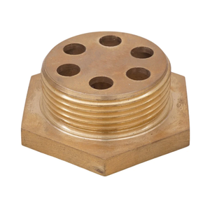หน้าแปลนทองเหลืองขัดเงาอุตสาหกรรมแบบกำหนดเอง Lucky Brass ขนาด 1.25 นิ้ว BSP 6 รู สำหรับท่อขนาด 8.5 มม. ใช้ในงานก่อสร้าง ทนทาน ใช้กับระบบไฟฟ้าได้ - Product Image 1
