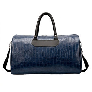 Women's PU Leather Duffel <b>Bag</b> Vintage Travel Weekender Sports <b>Overnight</b> <b>Bag</b> Zipper Closure Distressed Letter Design Fashion Carr - Product Image 4
