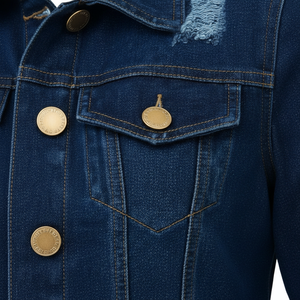 Veste en jean pour femmes tendance, toile, peau de mouton, haute qualité, OEM - Product Image 6