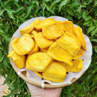 Grote hoeveelheden gedroogde, zoete, vacuümgefrituurde jackfruitchips, gesneden, leverancier Vietnam, OEM/ODM exportkwaliteit gecertificeerd