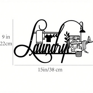CIFbuy Insegna Rustica Vintage per Lavanderia, Decorazione Murale Stile Fattoria per Tutte le Stagioni, TikTok per Servizio di Ritiro Temu, Decorazione Murale per la Casa - Product Image 6