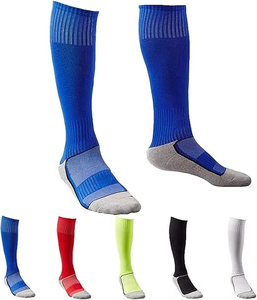 Chaussettes de compression athlétiques multi-sports mi-hautes, tricotées, antidérapantes, pour baseball, basketball, football, tennis, volley-ball - Product Image 4