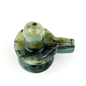 Labradorita Natural Tallada en Forma de Shivling, Cristal Curativo de Labradorita Shiva Lingam para Reiki, Decoración Espiritual, Venta al por Mayor - Product Image 3