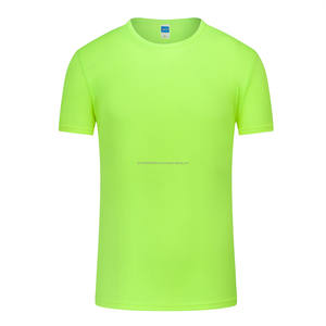 El precio de fábrica suministra directamente la camiseta de tiras reflectantes de secado rápido con cuello redondo más barata 100% poliéster 200g camiseta unisex - Product Image 5