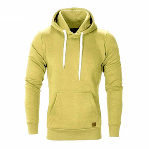 เสื้อฮู้ดดี้คุณภาพสูง ผ้าฝ้าย 100% ไซส์ใหญ่ สไตล์สตรีทแวร์ สีพื้น พร้อมโลโก้แบบกำหนดเอง เสื้อฮู้ดดี้ผู้ชายสั่งทำพิเศษ - Product Image 2