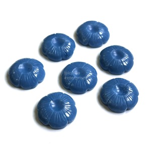 Natural <b>Blue</b> <b>Opal</b> Flower Carved Gemstone Pendant 25mm <b>Opal</b> Flower Charm Crystal Carving Wholesale Bulk For Jewelry Making India - Product Image 5