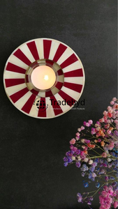 Porte-bougie élégant en os incrusté, décoration de luxe pour la maison par Tradebyd - Product Image 6