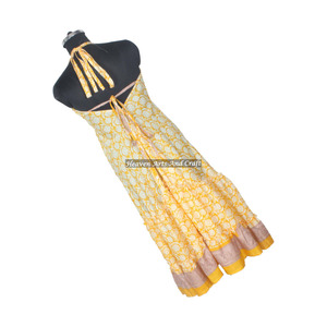 Nuevo Vestido Largo Bohemio de Playa para Mujer 2026, con Cuello en V, Estampado Floral, Holgado, Estilo Boho Vintage, Vestido de Seda Sari, Elegante - Product Image 4