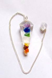 Healing Gemstone Dalmation 6 Faceted Pendulums - Product Image 4