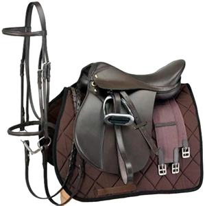 Silla de Montar Inglesa Personalizable TRIDENT INTERNATIONAL TI101OA05, Silla de Montar Inglesa de Cuero Genuino Resistente, Silla de Montar para Carreras - Product Image 1