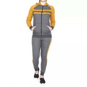 Ensemble de survêtement décontracté pour femme avec logo personnalisé, deux pièces, sweat à capuche et pantalon de jogging, couleur unie, grandes tailles, coupe au-dessus du genou - Product Image 1