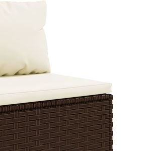 Ensemble de 7 chaises longues de patio en crème et marron pour se détendre dans le jardin - Product Image 5