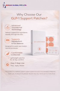 Patchs transdermiques naturels GLP-1 |   Patchs de soutien diététique personnalisés OEM/ODM en matériaux organiques pour le métabolisme, le contrôle de l'appétit et la perte de poids - Product Image 4