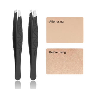 Pinzas para Depilar de Marca Privada, Clásicas, de Acero Inoxidable, Ecológicas, Antiestáticas, con Punta Inclinada, Pinzas para Cejas con Logotipo Personalizado - Product Image 6