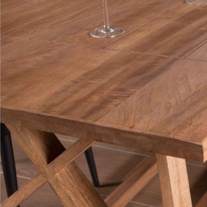Vandana Ivory Layer 240cm Asia dining <b>table</b> in <b>solid</b> <b>wood</b> with a rectangular top - Product Image 3