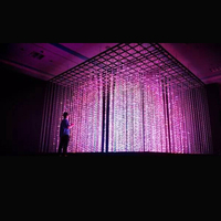 Luz LED Cúbica 3D para Proyector de Exhibición, Pantalla 3D Cilíndrica Grande Personalizable