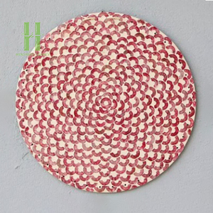 Elegant Design Round Mother of Pearl Placemat Handmade Capiz Shell <b>Table</b> <b>Mat</b> Luxury Dining <b>Table</b> Decor Natural Shell Placemat - Product Image 5