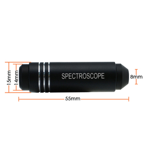 Spectroscope gemmologique professionnel portatif 55 mm |   Analyseur de spectre d'absorption en aluminium pour l'identification des pierres précieuses (OEM) - Product Image 3