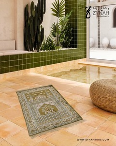 Wholesale Supply Sacred <b>Spaces</b> Luxury Viscose Meditation Mat Soft Islamic Prayer <b>Rug</b> for Daily Worship and Relaxation for Sale - Product Image 6