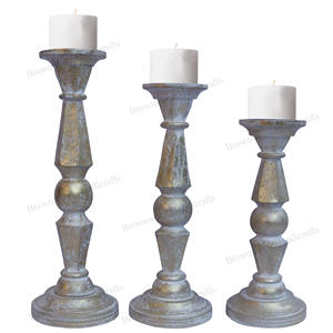 Portavelas de Madera Natural Hecho a Mano, Ecológico, con Grabado Impreso, para Decoración de Mesa en Hogar, Hotel, Restaurante, Bodas y Fiestas - Product Image 6