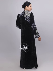 Kaftan Abaya Jubbah de Soirée Léger à Paillettes pour Femme, Style Musulman Islamique de Dubaï, Longueur Ras du Sol, Grande Taille, Col Montant, Manches Longues - Product Image 2