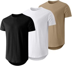T-shirt pour homme en coton 100% écologique respirant, imprimé en sérigraphie, service OEM, prix de gros abordable - Product Image 1