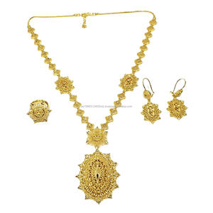 Exclusiva colección Dubai 24KT chapado en oro joyería de mujer mejor valor 6GM accesorios rellenos de oro con impresionante diseño Hea - Product Image 3