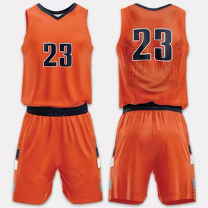 Maillot de basket personnalisé, col en V, sans manches, 100% polyester, séchage rapide, unisexe, numéros d'équipe imprimés, noir, rose, bleu, 23 - Product Image 2