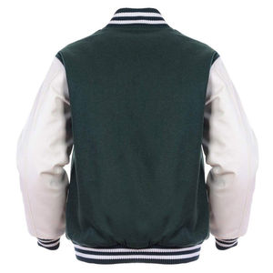 Chaqueta Varsity Unisex de Alta Calidad con Diferentes Parches, Mangas de Lona, Lana, OEM, Hecha a Medida, Invierno - Product Image 2