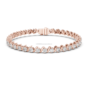 Sophia 14K Cubic Zirconia Diamond Bracelet para mujeres y niñas Regalo de cumpleaños en línea con cortes elegantes - Product Image 1