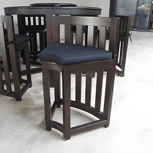 Juego de Comedor Moderno con Mesa Redonda de Madera Maciza y Tablero Giratorio y 4 Sillas para Comedor - Product Image 3