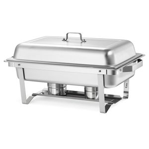Set Scaldavivande Rettangolare in Acciaio Inossidabile da 9 Qt, 4 Pezzi, con 2 Manici Cavi, Completo per 4 Alimenti - Product Image 6