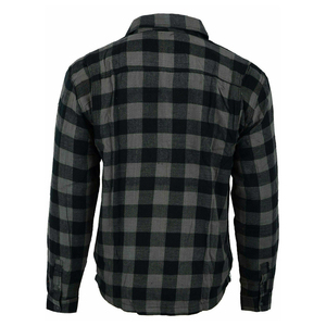 เสื้อเชิ้ตผ้าแฟลนเนลสำหรับขี่มอเตอร์ไซค์ผู้ชาย แห้งเร็ว กันลม OEM เสื้อป้องกันสำหรับขี่มอเตอร์ไซค์ อุปกรณ์สำหรับนักขี่มอเตอร์ไซค์ ขนาดสั่งทำพิเศษ บุผ้าเคฟลาร์ - Product Image 6