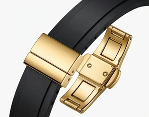 Reloj Mecánico Automático de Lujo con Pavé de Diamantes Arcoíris, Esqueleto para Hombre, Cronógrafo, Cristal de Zafiro, Caja de Oro Rosa - Product Image 5