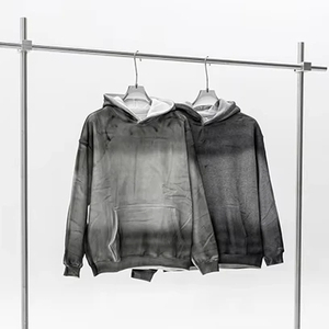 Sweat-shirt à capuche unisexe 350 GSM en molleton 100 % coton, délavage acide, personnalisable avec logo, streetwear, hiver, respirant, séchage rapide - Product Image 1