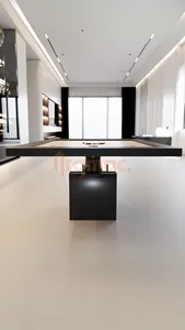 Table de Carrom de Luxe ARGMAC en Bois, Coins Carrés, Base sur Pied, Design Écologique – Table de Jeu Familiale Intérieure Durable - Product Image 2