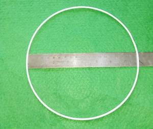 Cercle métallique rond pour attrape-rêves mural, cadre minimaliste pour décoration artisanale, pièce unique - Product Image 1