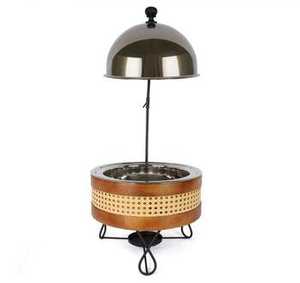 Chaffers alimentaires intemporels avec pot en acier inoxydable et couvercle Design personnalisable et support pour les services de restauration à des prix abordables - Product Image 6