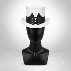 Sombreros de Cuero al por Mayor para Hombre, Elegantes Sombreros de Corona Alta para Tiendas Minoristas, Tiendas de Disfraces y Proveedores de Moda - Product Image 1