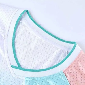 Conjunto de Uniforme de Tenis Personalizado para Hombre, Transpirable, de Secado Rápido, Jersey de Bádminton, Manga Corta, Cuello en V, Ropa Deportiva Sublimada - Product Image 3