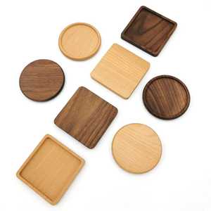 Durable Natural Mango Wood <b>Coaster</b> Set with Holder Eco Friendly Stylish Customizable <b>Drink</b> Mats <b>for</b> Home Office Table Decoration - Product Image 2