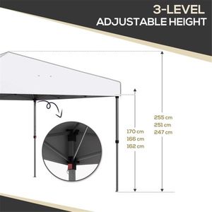 Tenda a baldacchino pop-up 9.7FT X 9.7FT - Product Image 4